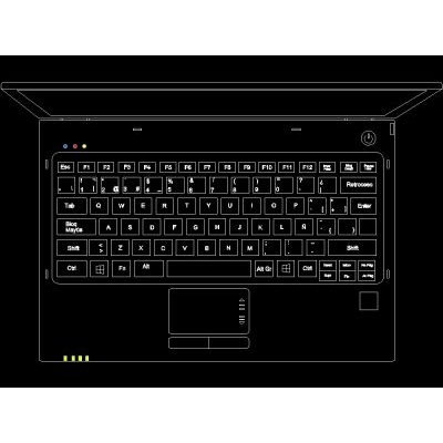 Este es un dibujo elaborado a base de laptop