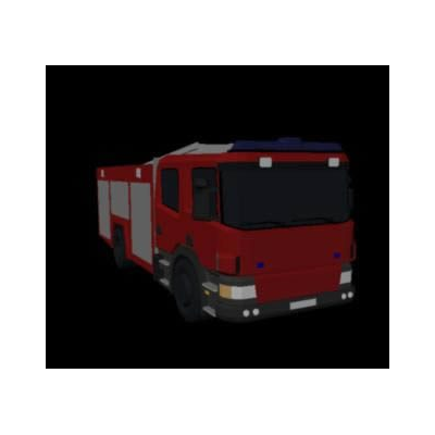 Camion bomberos 3d