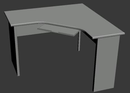 mesa de computador 3d