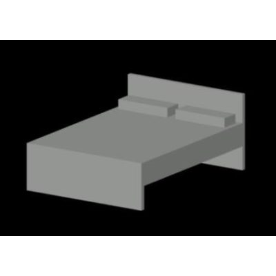 Cama Minimalista 3D