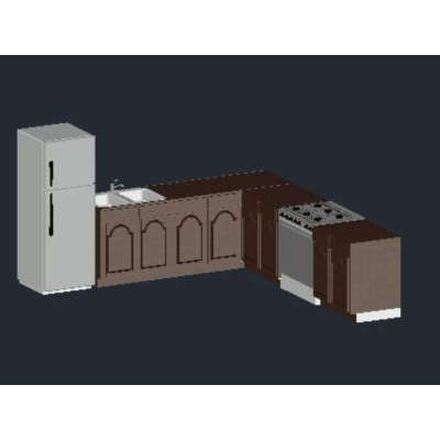 Cocina completa 3d