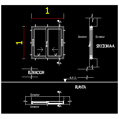 Ventanas de aluminio corrediza