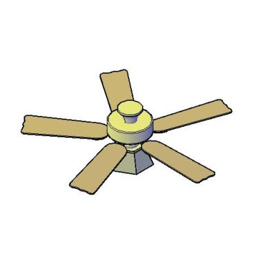 Ventilador madera 3d