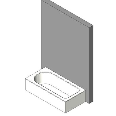 Banera Rectangular con Muro