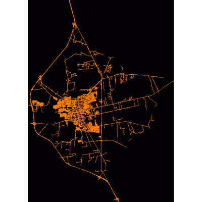 Plano de los angeles chile