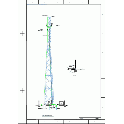 Telecom movible , mastil torre