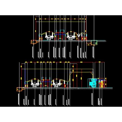 Electrical substation cut; with hybrid module.