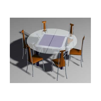 Elegant Circular Dining Room for Six