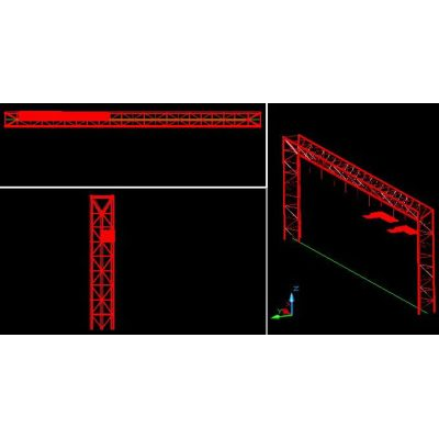Viga de acero 3d