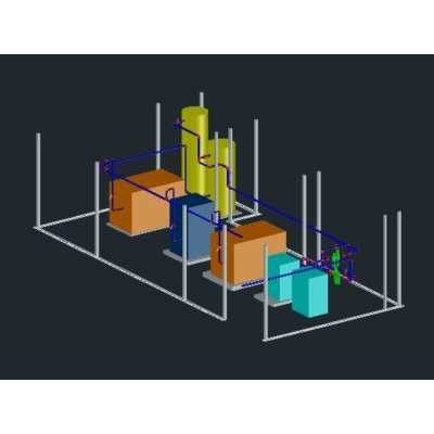 Cuarto de compresores en la industria