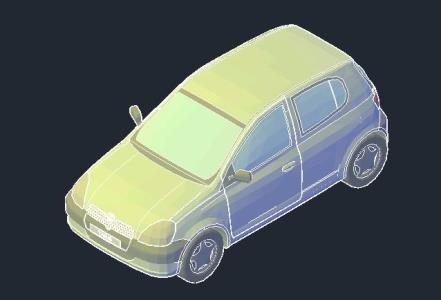 Toyota Yaris 3D-Fahrzeug