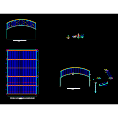 Techo metalico arco