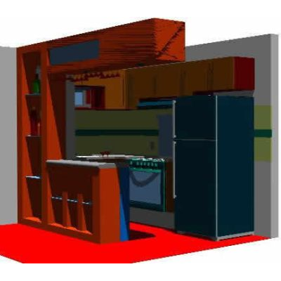 Cocina Minimalista Compacta