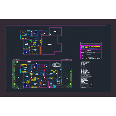 Plano de la casa electrico