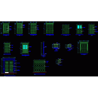 Detalles de puertas coloniales