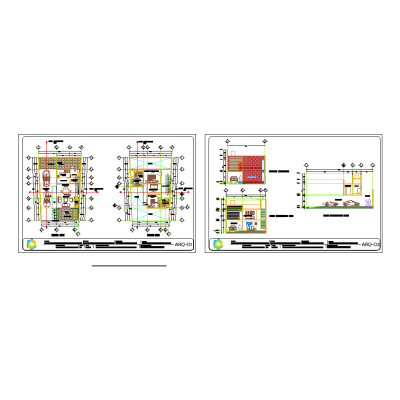 House plan with sections