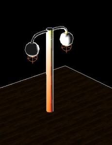 Leuchtturm mit 3D-Lichtern