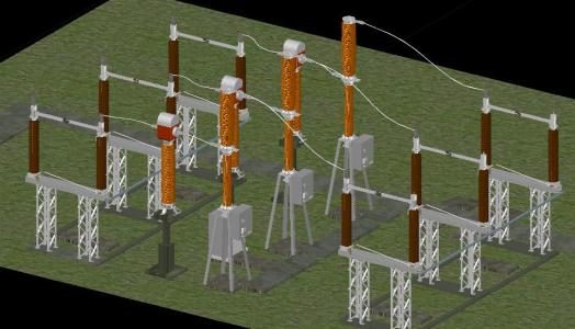 3d electrical substation