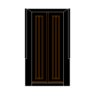 Elegante Puerta de Madera Clasica