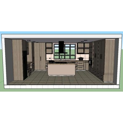 Cocina moderna 3d