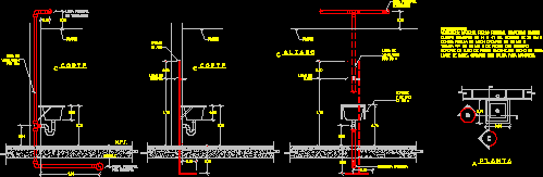 Placement of cleaning dump in buildings