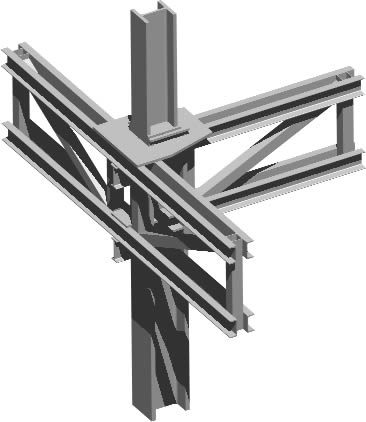 Union-Stahlkonstruktion 3d