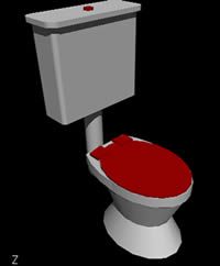 toilet 3d