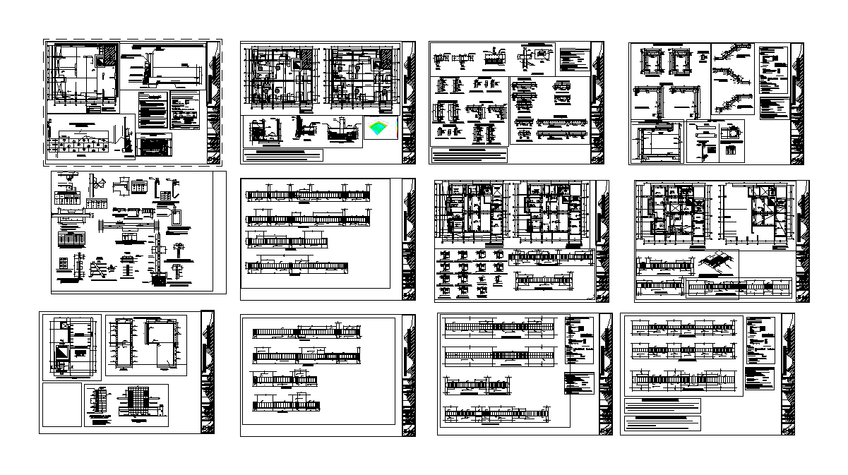 Plans de structure pour un immeuble de 13 étages