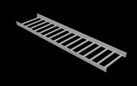 Cable tray - straight section 600mm - 3d