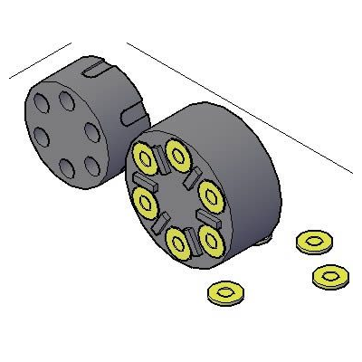 3D Model of Revolver Drum