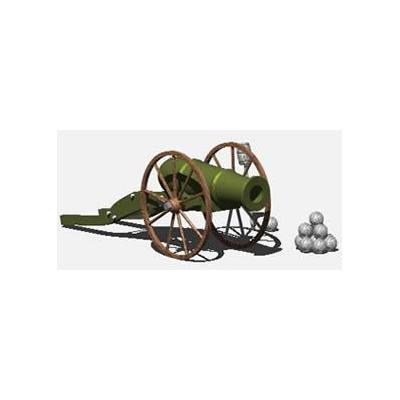 Canon  de artilleria 3d