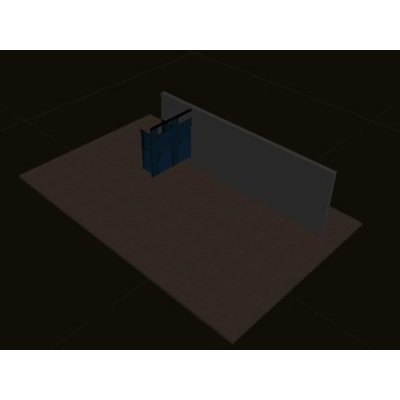 Diseno de mampara para bano 3D sin textura