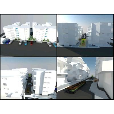 Edificio multifamiliar; condominos 3d; duplex; flats