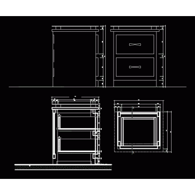 Diseno de cajonera mueble