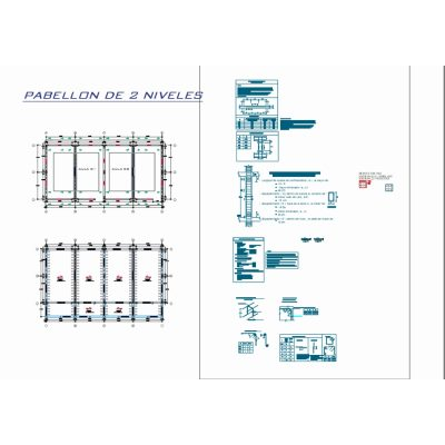 Pabellon Educativo en 2 Niveles
