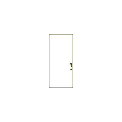 Puerta Placa de Madera con Cerradura