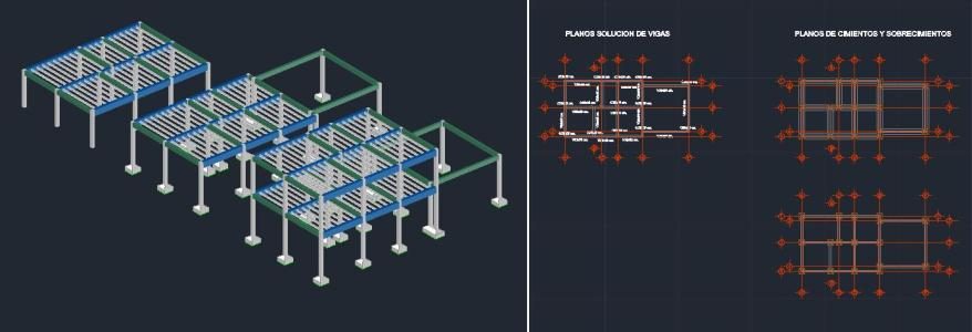 Fundamente und Überlagerungen eines 3D-Hauses
