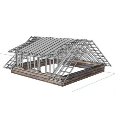 Struttura in acciaio 3d