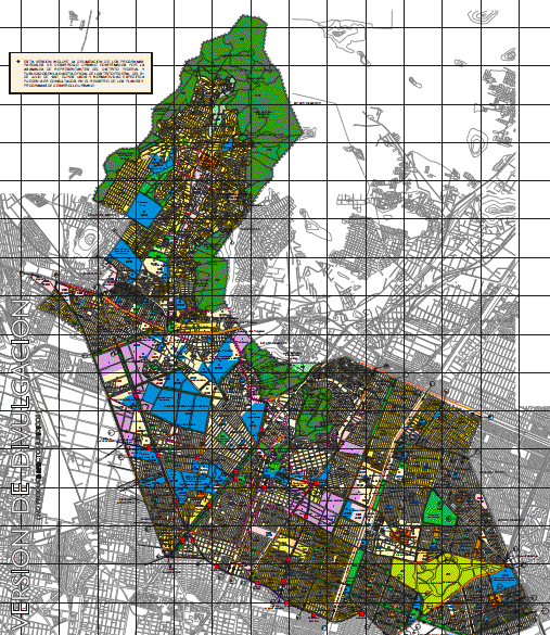 Plan De Desarrollo Urbano Delegacion Gustavo A Madero En PDF | Librería CAD