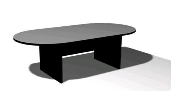 table de plateau ovale