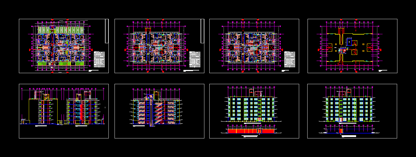 Set of 36 houses (6 levels)