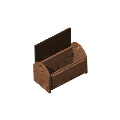 Baul de Madera Clasico 3D