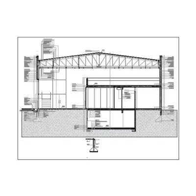 Muro hormigon armado y steel framing con techo liviano