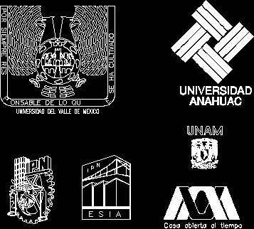 Datei mit einigen Logos von Architekturschulen in Mexiko