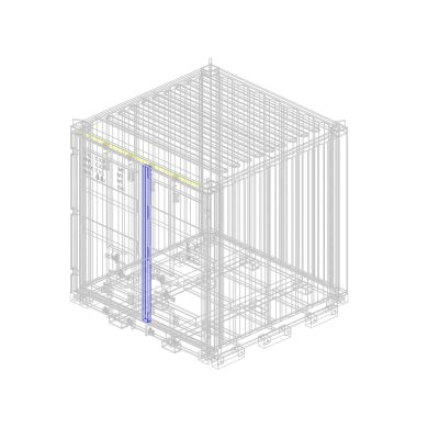 Container 3d - 8ft.x8ft.x8ft