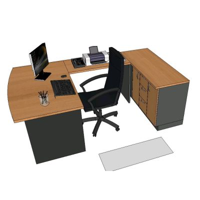 Escritorio formal 3d