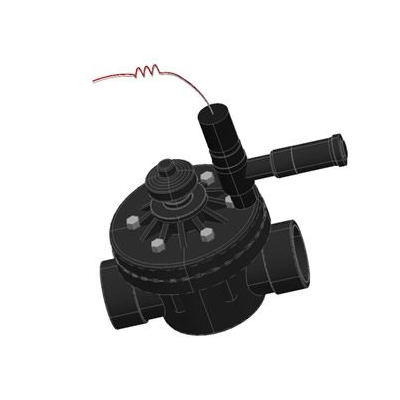 Valvula de riego solenoide 3d