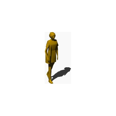 Figura Femenina Caminando 3D