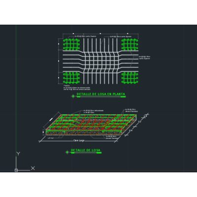 Losa de cimentación detalle constructivo