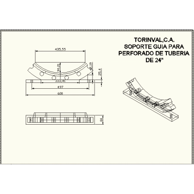 Estructura de Soporte para Perforado de Tuberias